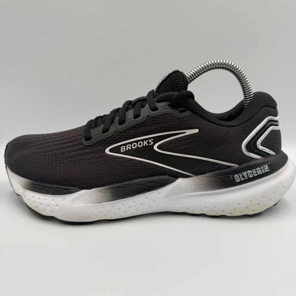 Brooks Glycerin 21 Black‎ White Running Shoes Women's Size 8.5 Athletic Sneakers - Picture 4 of 10